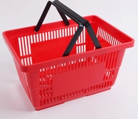 Panier d'Achat Suspendu Populaire en Plastique avec Poignée pour Supermarché et Buanderie