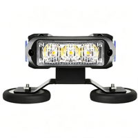 Barre lumineuse LED stroboscopique à 4 faces 30-102W, 13-50 pouces, boîtier PC et aluminium, plusieurs couleurs, balise lumineuse linéaire longue à clignotement pour véhicule