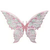 Ailes pliables d'ange, de papillon et d'elfe colorées, baguette magique de fée, oreilles d'elfe, ailes pour accessoires de cosplay