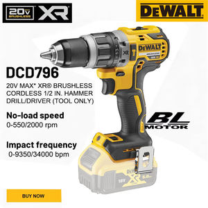 สว่านไร้สาย Dewalt สีเหลือง รุ่น DCD796 ลิเธียมไอออน ปรับแรงบิดได้ ขนาดกะทัดรัด พกพาสะดวก ด้ามจับตามหลักสรีรศาสตร์ พร้อมฟังก์ชั่นเจาะกระแทก - Product Image 4