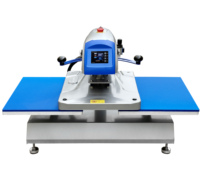 Nouvelle presse à chaud pneumatique semi-automatique industrielle pour transferts grand format sur vêtements