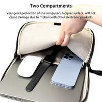 Portable ordinateur portable ordinateur portable étui matelassé plus doux bouffant gonflé Nylon 13 14 15.6 pouces housse pour ordinateur portable sac pour ordinateur portable