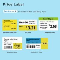 Mesin Cetak Label Portabel Detonger 80mm, Label Harga, Label Gudang, Label Rak Penyimpanan, Label Supermarket, Label Apotek