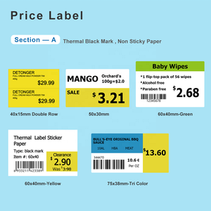 Detonger Xách Tay Nhãn Maker <span class=keywords><strong>80Mm</strong></span> Giá Sticker Kho Lưu Trữ Kệ Nhãn Siêu Thị Dược Nhãn Tag Máy In - Product Image 3