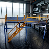 Système de rayonnage industriel pour mezzanines, plateformes industrielles doubles pour entrepôts, système de plancher de mezzanine