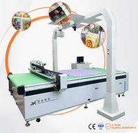Machine de découpe CNC Xingkai 1600x2500mm avec caméra CCD et projecteur, alimentation automatique pour l'industrie du cuir