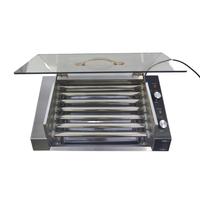 Machine à hot-dogs certifiée CE, 7 rouleaux, en acier inoxydable 304, pour stand de rue, restaurant, camping, utilisation en extérieur