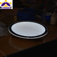 Enseigne lumineuse LED ronde personnalisée pour bière, simple face, en acrylique, avec votre design