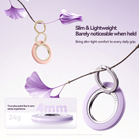 Pegangan Cincin Ponsel Universal Magnetik Kuat X109 dengan Alas Pelindung Silikon, Anti Jatuh yang Ditingkatkan untuk Penggunaan Sehari-hari, Pengiriman Cepat, Terbaik
