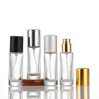 Flacon de parfum vide en verre rond avec vaporisateur 10 ml, flacon de parfum en verre à paroi épaisse