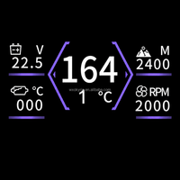 OkyRie HC-K007 Interruptor de Calefacción de Aire Diésel con Controlador LCD Morado 12V/24V Universal para Camión, RV, Cámper, Barco 2KW 5KW 8KW