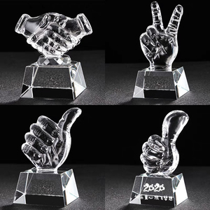 Yearscrystal Goedkope Blank Glas Kristallen Trofee Award Met Custom Design - Product Image 2