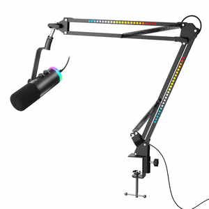 Studio RGB Dynamic <b>Microphone</b> Professional Gaming Podcast Equipment with Stylish RGB Mic Stand - Product Image 5