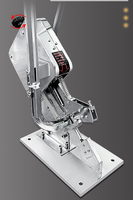Machine de découpe manuelle commerciale sacs de filet d'oignon de fruits tondeuse jambon saucisse machine de boucle d'ongle en aluminium