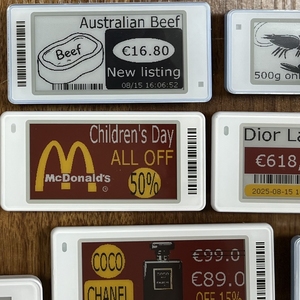 EAS Elektronisches Regal-Etikett 2,66 Zoll 2-Farben-Display Regalbeschriftungen ESL-System OEM Frisch- und Tiefkühl-Supermarkt Digitale Preisschilder - Product Image 2