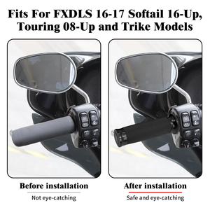 Motorrad Schwarz/Chrom Elektronische Gasgriffe Passend für Harley Touring Street Glide Road King Softail FLS - Product Image 6