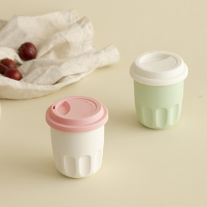 350ml colourful lấy đi xách tay <span class=keywords><strong>Mug</strong></span> biểu tượng tùy chỉnh gốm du lịch trà cốc cà phê với Silicone Nắp - Product Image 4