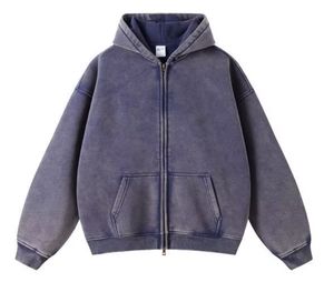 <span class=keywords><strong>Sudadera</strong></span> con capucha de gran tamaño personalizable, <span class=keywords><strong>sudadera</strong></span> de algodón grueso lavado para hombre, chaqueta Vintage Y2K, Jersey Retro de manga larga - Product Image 1