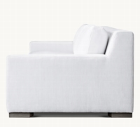 Canapé d'angle rectangulaire moderne de luxe personnalisable, garnissage en tissu et éponge, idéal pour hôtels et villas, une place