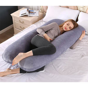 Groothandel Zachte Lichaamsondersteuning Verstelbaar Groot Formaat <span class=keywords><strong>U</strong></span>-Vormig Full Body Kussen Voor Slaapondersteuning - Product Image 1