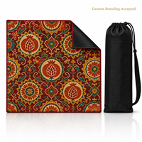 Tapis de Mahjong en Jacquard de Luxe Moderne avec Bordures Renforcées et Sac de Rangement – OEM, Marque Privée, Image Personnalisée Disponible, Vente en Gros pour le Poker
