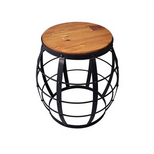 Modern Luxury Metal Top Round Shape Adjustable Height Coffee <b>Table</b> for Home Living Room and Garden Furniture Handmade - Product Image 1