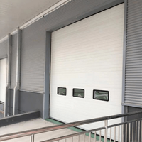 Porte à enroulement électrique en aluminium, modèle BY27, technologie d'usine automatique, sécurité intelligente, automatisation, coupe-vent, moderne