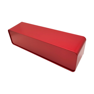 Wholesale Square Tea Container Solid Color Recyclable Food Grade Tinplate Biscuit Tea Boxes Large Tin Box For Cookies