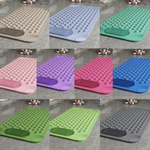 שטיח אמבטיה אקולוגי מ-PVC עם דוגמת גלים וצורה מרובעת, נגד החלקה, לאמבטיה ולחדר מקלחת בבית ובמלון - Product Image 5