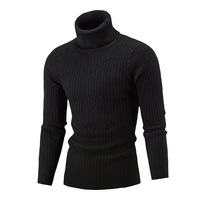 Pull Tricoté Torsadé Mode Slim Uni à Manches Longues Style Coréen pour Hommes – Collection Automne Hiver