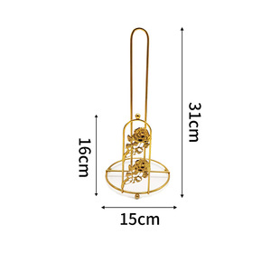 Nouveau support de papier essuie-tout en métal pour comptoir, distributeur de papier essuie-tout simple à déchirer, support de rouleau de papier de <span class=keywords><strong>cuisine</strong></span> en fil métallique - Product Image 6