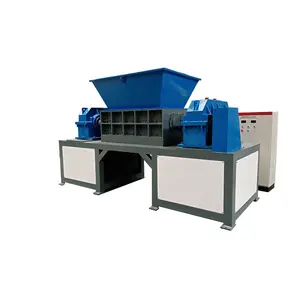 2000kg/h Plastic Wood Steel Double Shaft Shredder Machine