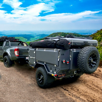 Caravane légère, durable et fiable, flexible, adaptée à toutes les conditions météorologiques, petite caravane, mini-caravane de voyage, camping-car