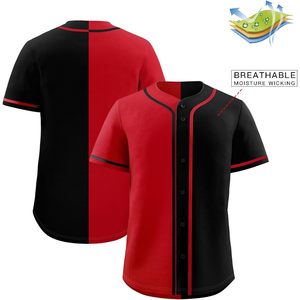 2025 Men's Plain Baseball Jersey for Women Adults Breathable Button <b>Down</b> Softball Wear Personalized Hip Hop Style - Product Image 3