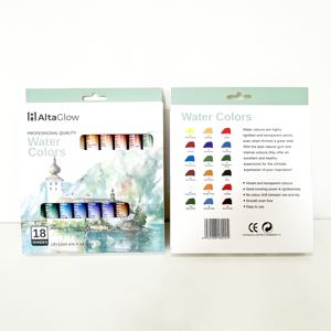 Conjunto de pintura de acuarela de 18 colores de tubo de aluminio al por mayor personalizado de fábrica Popular para artista estudiante con nuevo - Product Image 3
