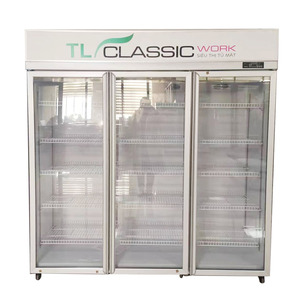 VICTORY KITCHEN Enfriador de leche de bebidas de alta calidad Congelador vertical Muestra Gabinete escaparate para cantina y restaurante VCT - Product Image 1