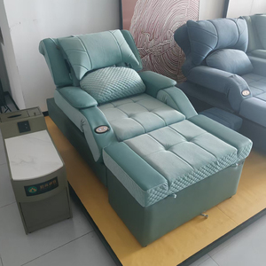 Fauteuil de pédicure électrique en velours pour spa des pieds, lit de réflexologie plantaire, fauteuil de pédicure pour salon de manucure - Product Image 4