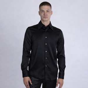 <span class=keywords><strong>Camisa</strong></span> de <span class=keywords><strong>hombre</strong></span> con <span class=keywords><strong>cuello</strong></span> de diamantes de imitación, <span class=keywords><strong>sin</strong></span> costuras, <span class=keywords><strong>sin</strong></span> necesidad de planchar, de <span class=keywords><strong>manga</strong></span> <span class=keywords><strong>larga</strong></span>, camisas de alta calidad con diamantes de imitación en las mangas <span class=keywords><strong>para</strong></span> <span class=keywords><strong>hombre</strong></span> - Product Image 2