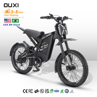 Vélo électrique tout-terrain BR Wholesale OUXI 250W Peak Mid Drive, Bicicleta Electrica 48V, suspension intégrale, Fat Bike GT2000 pour adultes