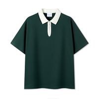 Nouveau Polo Homme Tendance Été 240g à Manches Courtes et Col Polo Color Block, Coupe Ample, Personnalisable avec Logo, Idéal pour le Travail