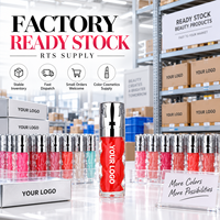 Gloss à lèvres nacré 5ml RTS, haute brillance, hydratant, 18 teintes, faible MOQ 2 pièces, vente en gros, logo personnalisé