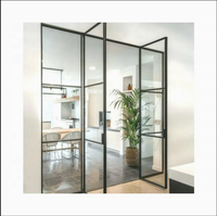 Porte-fenêtre française en PU 4SG 4 niveaux, étanche, coupe-vent, résistante au feu, pour maison et bureau, design élégant