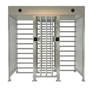 Keamanan Otomatis Full Height Turnstile Barrier Gate dengan Double Bagian