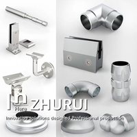Services d'usinage CNC de précision – Support d'accessoire de main courante en acier inoxydable/aluminium ZHURUI ZR-308 pour usinage et perçage