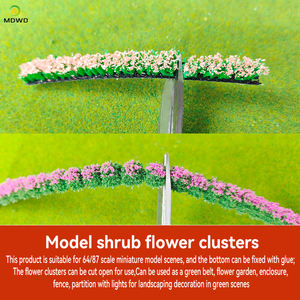 Plantes de modèle de grappe de fleurs miniatures artificielles de 10mm pour la disposition du Train ferroviaire/fabrication de modèles de bricolage/paysage de table de sable/Diorama - Product Image 2