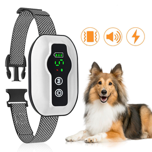 Wasserdichtes Elektrisches Schock-Vibrations-Bellkontrollhalsband für Hunde Sprachaktiviertes <span class=keywords><strong>Anti</strong></span>-Bell Hundetrainingshalsband - Product Image 1