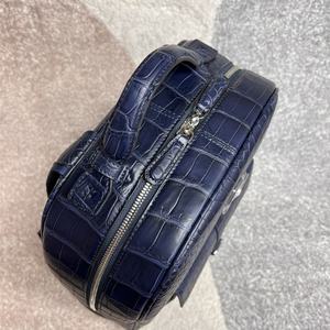 กระเป๋าเป้สะพายหลังหนังจระเข้แท้สำหรับผู้ชาย กระเป๋าเดินทางธุรกิจ กระเป๋าใส่แล็ปท็อป กระเป๋าเป้แฟชั่นหรูหราสำหรับผู้ชาย - Product Image 4