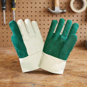 Gants de travail industriels en coton pour fours à haute température, à deux ou trois couches, avec double paume, résistants à la chaleur - Product Image 1