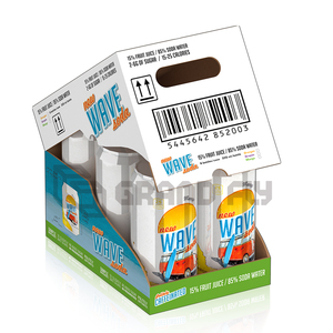 Caja de cartón corrugado personalizada para bebidas, lista para exhibición <span class=keywords><strong>en</strong></span> estantería, bandeja HSC PDQ, caja desplegable, caja de exhibición convertible - Product Image 5