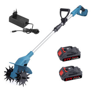Litio coltivatore <span class=keywords><strong>da</strong></span> giardino Micro-motozappa aratro rotante <span class=keywords><strong>per</strong></span> il diserbo del terreno domestico aratura ricaricabile fioriera agricola - Product Image 2